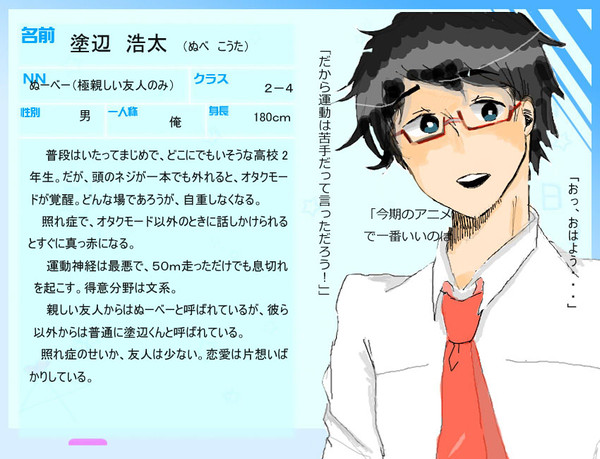 【絵師】塗辺　浩太【学生化】