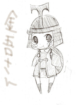 落書き　金吾さん