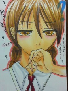 照れる桜