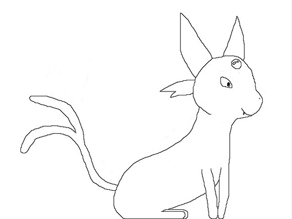 エーフィ（線画）