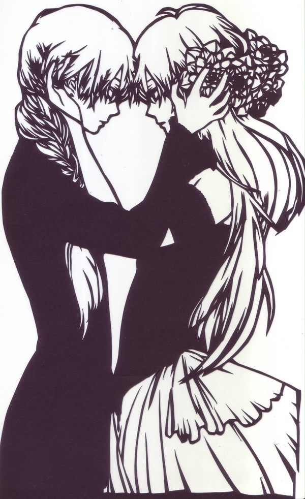 Blind Justice　切り絵