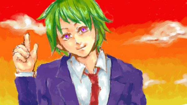 一時間で緑髪