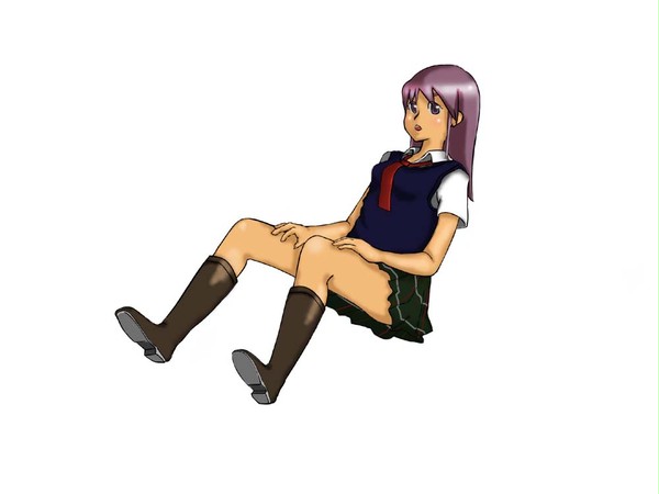 制服ブーツ着色