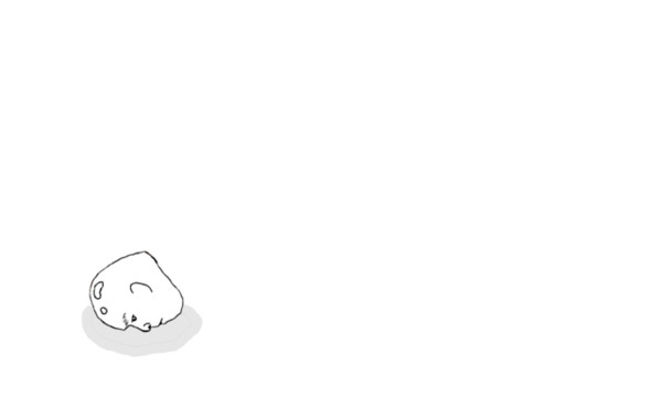 足をひっかけられて転ばされているゆでたまご