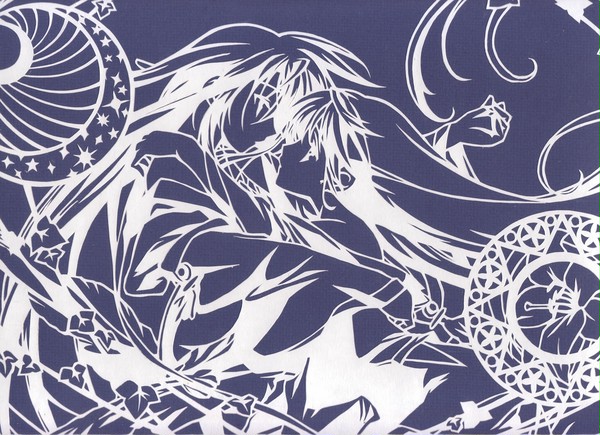 【切り絵】神無月の巫女