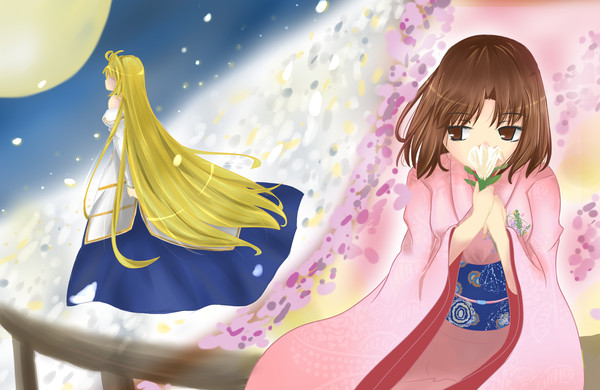 花が舞い世界