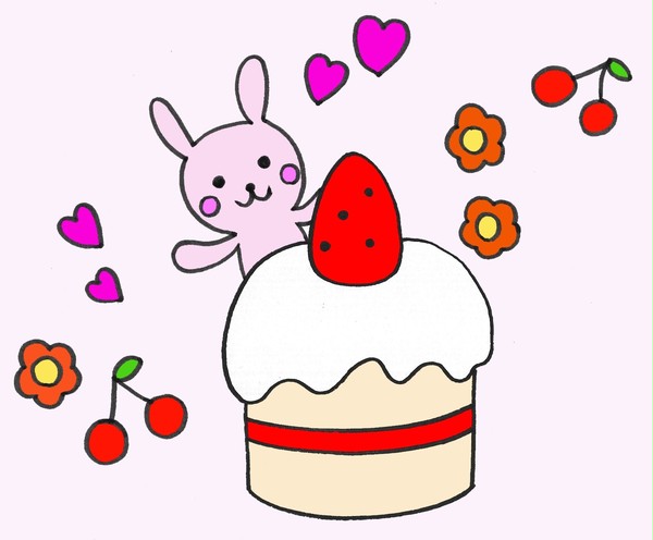 ケーキからこんにちわ！