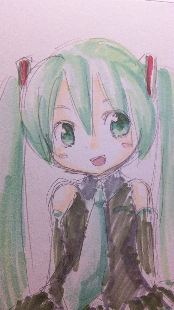 初音ミク、ラフ