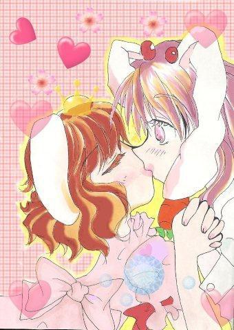 うどんげとてゐ百合kissイラスト