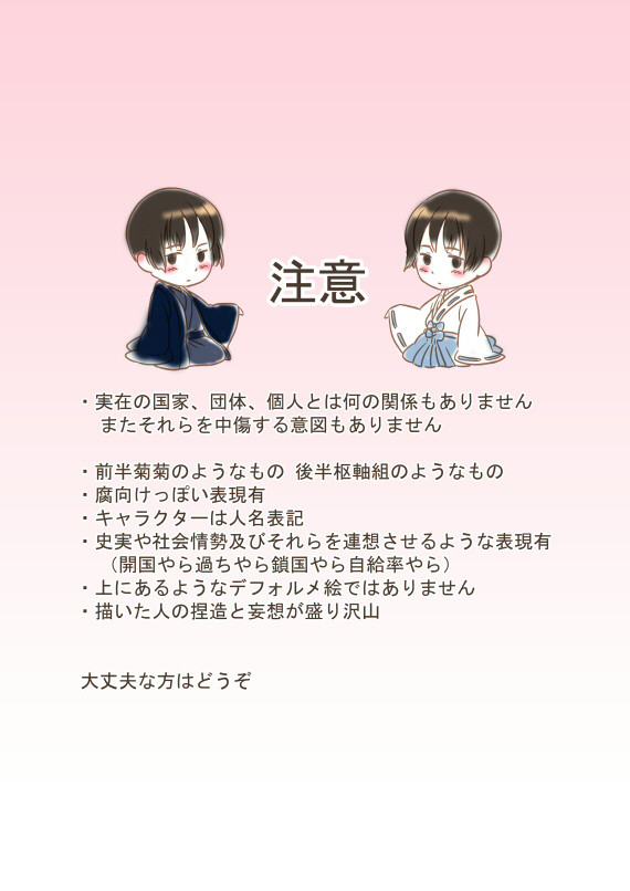 【ヘタリア/腐向け】昔の私今の私【菊菊＋枢軸組】