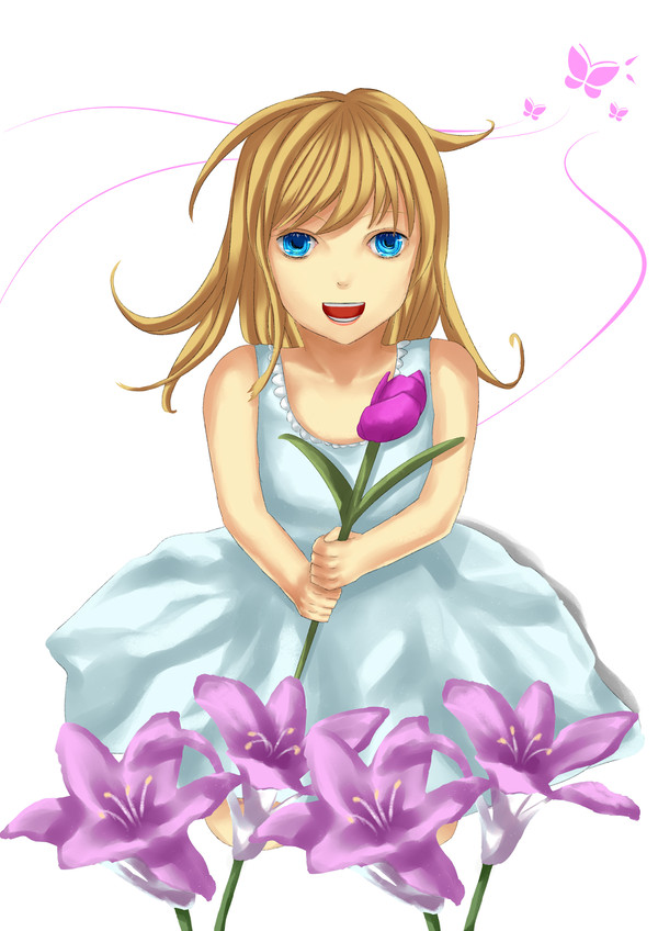 花と女の子