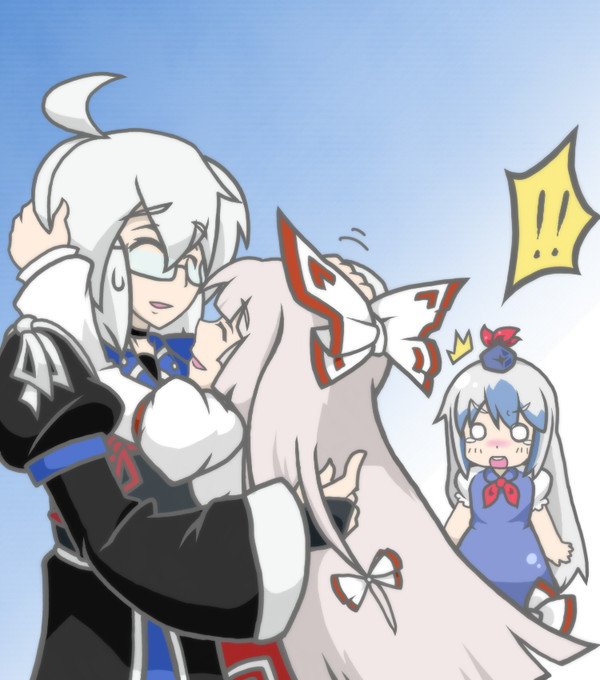 妹紅と慧音と霖之助