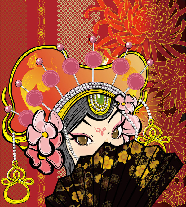 illustrator插畫-虞姬