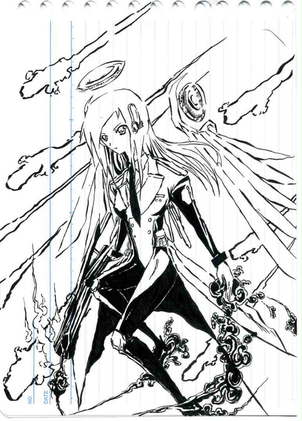 Original;『人工天使』落描きスキャン