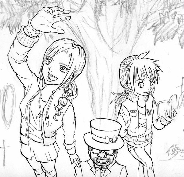 5000hit記念用イラストペン入れ段階