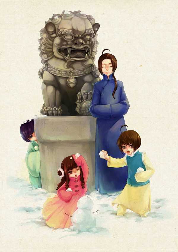 Warm winter in Asia