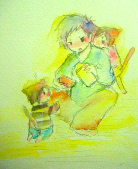 1人と2匹