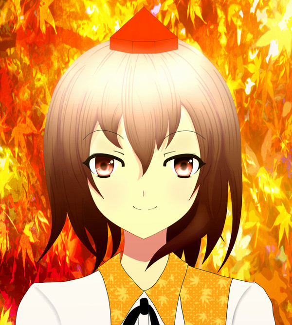 秋の日差しの中で
