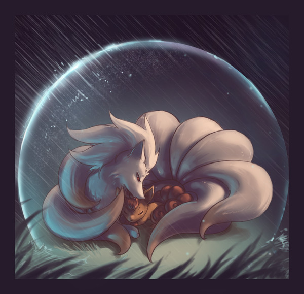 Ninetales e Vulpix
