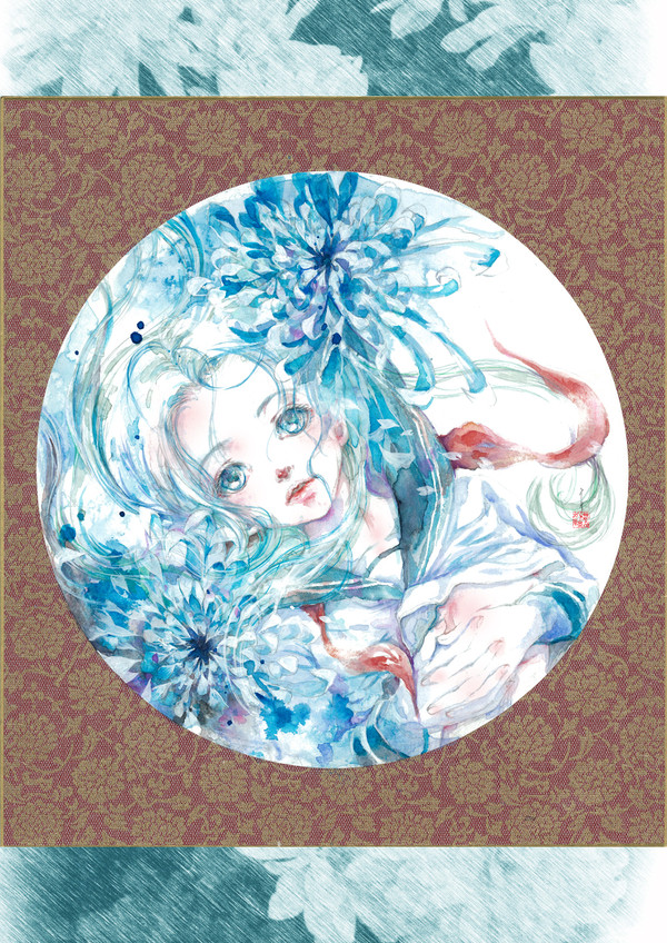 青い菊