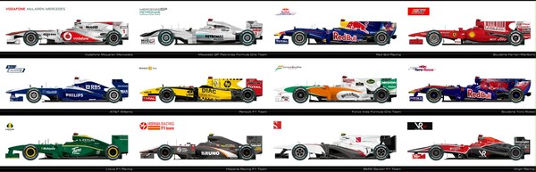 F1 2010 オールチームマシン