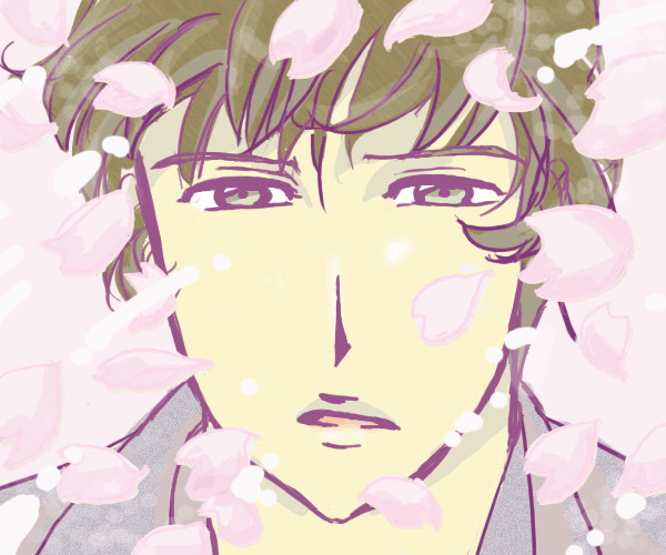 桜吹雪の若王子先生