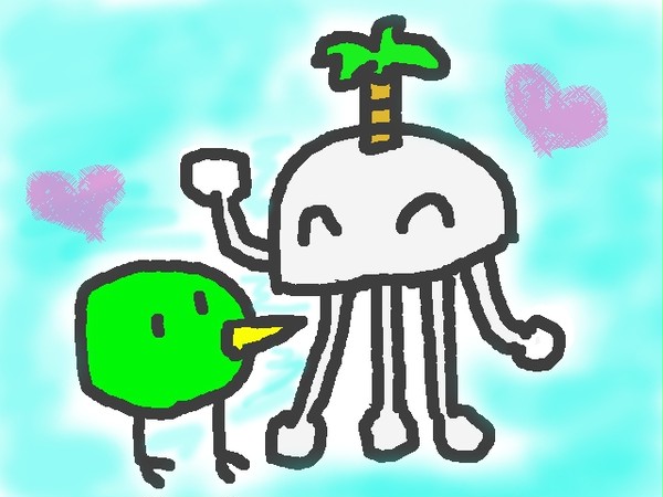 ムームー星人とキーウィ