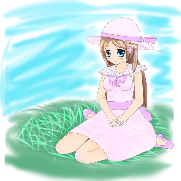 草原に お嬢様が いたんだい