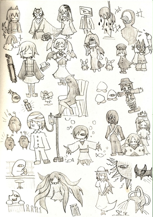 ゆめ２っき落書き。