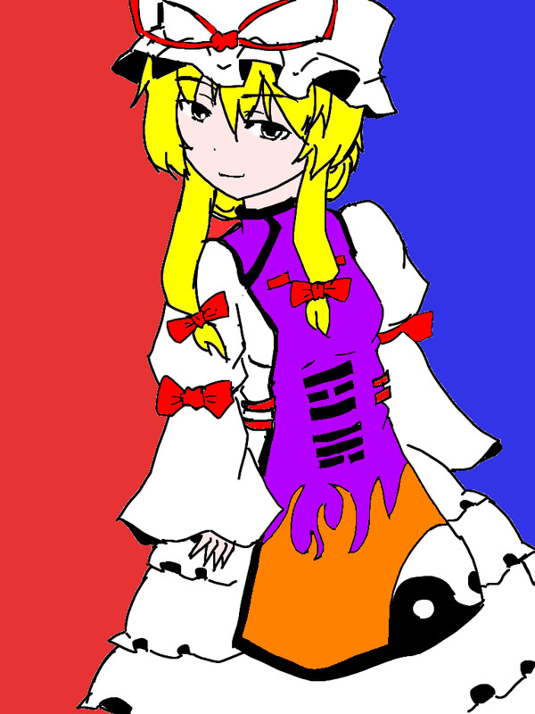 紫の人