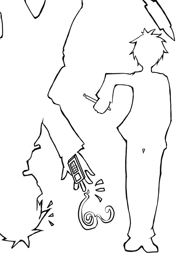 帝人　線画