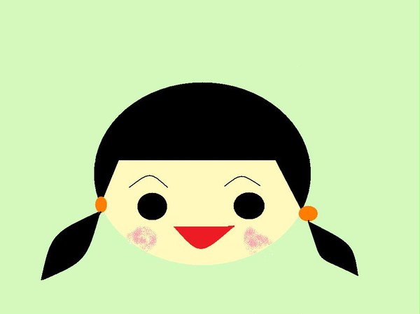 自分に似てない自画像。