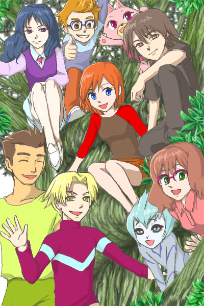 8人と1匹