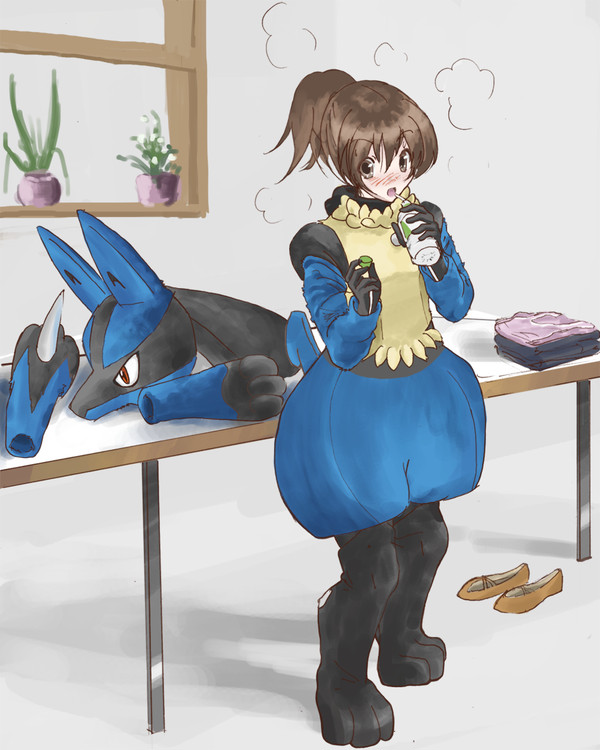 休憩中の部長