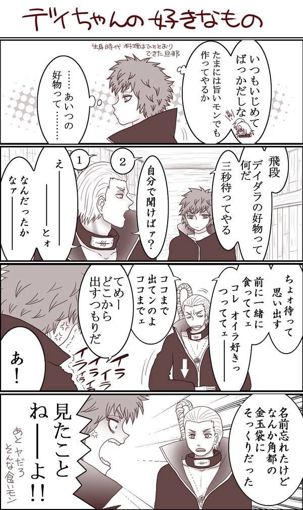 デイダラの好物は