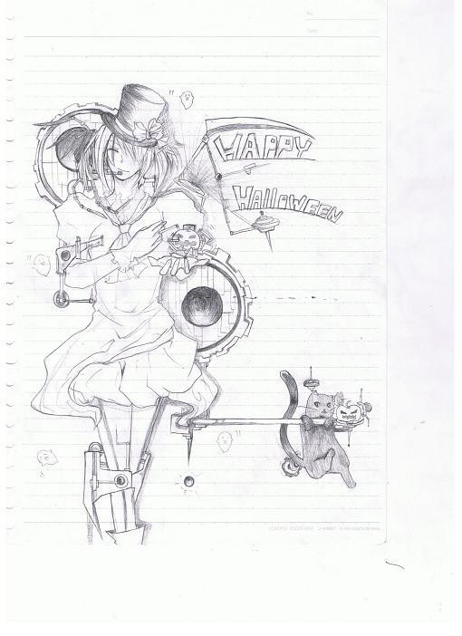 ハロウィン落書き