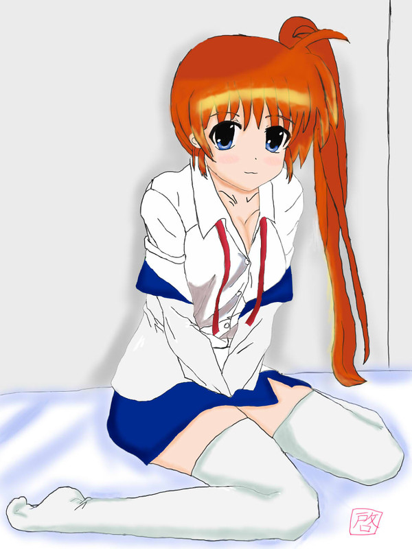 高町なのは教導隊の制服を少しはだけさせてみた