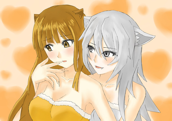 猫擬人化百合