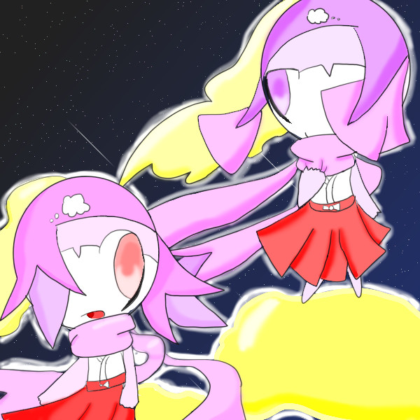 オリケロ ユママとリママ(アンソロジー投稿絵)