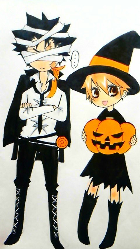 ザンザスとツナでハロウィン