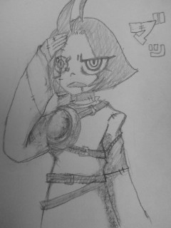 ゾンビさん右目