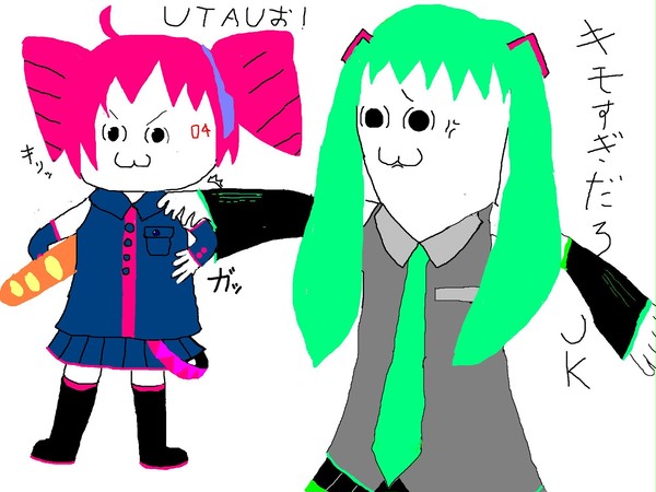 やる音テト　やらない音ミク