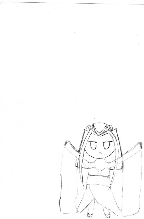 線画・無双呂姫　その１