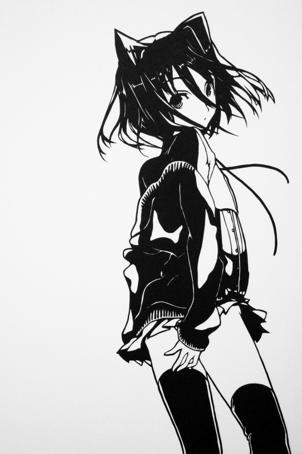 【切り絵】 未散