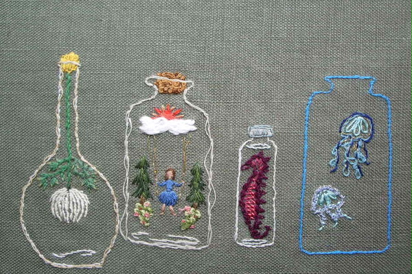 びんの絵：bottles