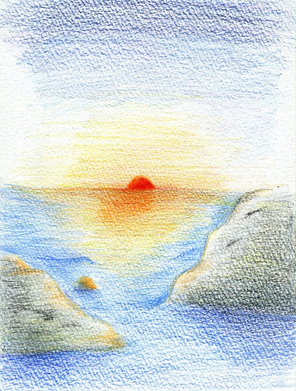 夕日