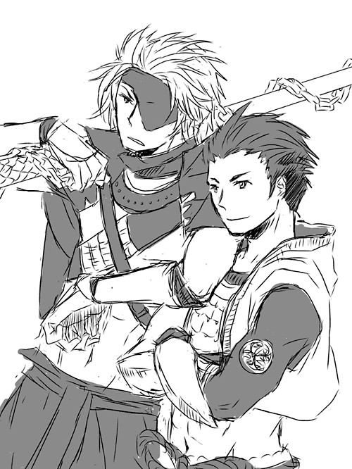 兄貴と狸らくがき