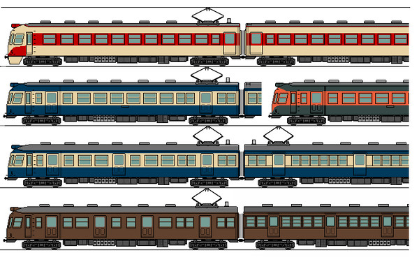 鯨頭電車様々