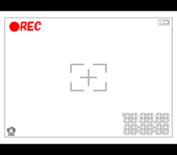 【フリー】カメラ画面【素材】