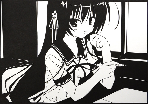 【切り絵】卯花之佐久夜姫